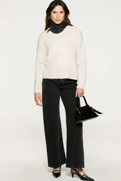 Selected Camisolas-Camisola de laçada de alpaca Tostado