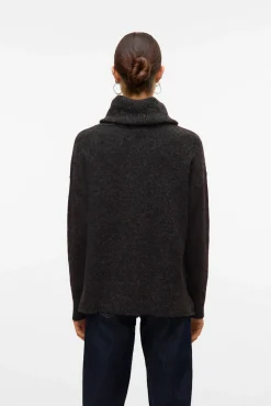 Vero Moda Camisolas-Camisola de malha Castanho