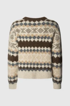 Pepe Jeans Camisolas-Camisola de malha Celestine castanho