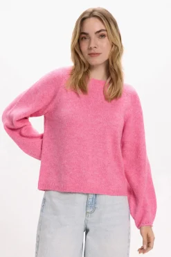 Vila Camisolas-Camisola de malha com detalhe de punho Subiu