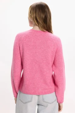 Vila Camisolas-Camisola de malha com detalhe de punho Subiu