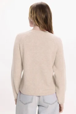 Vila Camisolas-Camisola de malha com detalhe de punho Tostado