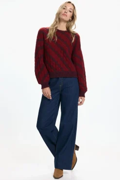 Vero Moda Camisolas-Camisola de malha com efeito geométrico Granada