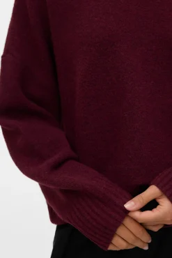 Vero Moda Camisolas-Camisola de malha com gola redonda Roxo