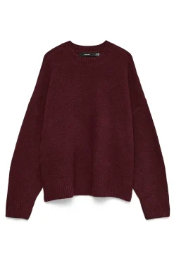 Vero Moda Camisolas-Camisola de malha com gola redonda Roxo