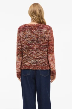 Vila Camisolas-Camisola de malha com lã Multicolorido