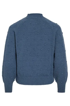 Vila Camisolas-Camisola de malha com malha Azul