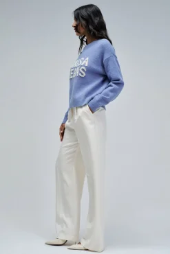 Salsa Jeans Camisolas-Camisola de malha com marca Azul