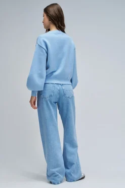 Salsa Jeans Camisolas-Camisola de malha com pérolas Azul