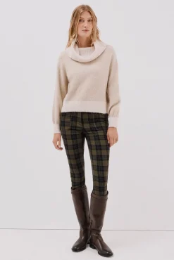 Cortefiel Camisolas-Camisola de malha combinada Tostado