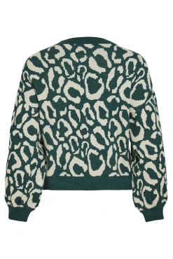 Vila Camisolas-Camisola de malha de viscose estampado Azul