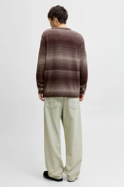 Jack & Jones Camisolas-Camisola de malha degradê vermelho