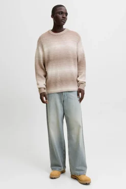 Jack & Jones Camisolas-Camisola de malha degradê cru