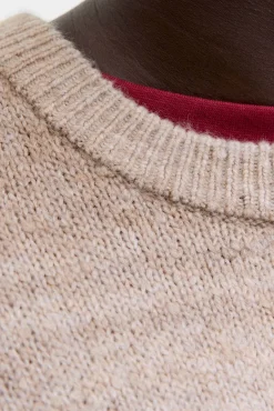 Jack & Jones Camisolas-Camisola de malha degradê cru