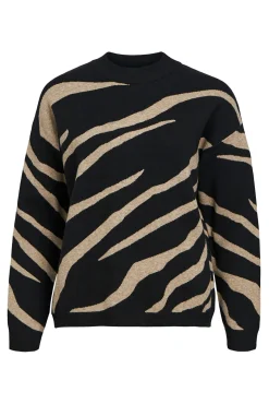 Object Camisolas-Camisola de malha estampado Preto