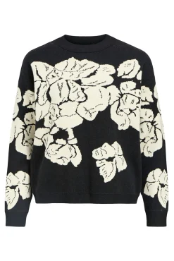 Object Camisolas-Camisola de malha estampado Preto