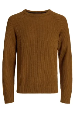 Jack & Jones Camisolas-Camisola de malha estruturada castanho