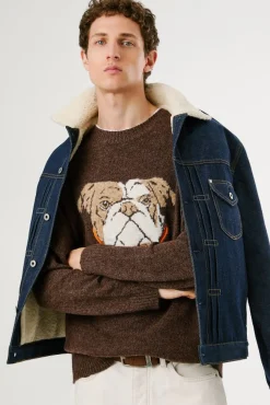 Pepe Jeans Camisolas-Camisola de malha Phelan castanho