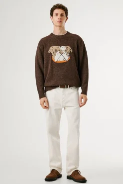 Pepe Jeans Camisolas-Camisola de malha Phelan castanho