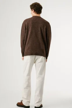 Pepe Jeans Camisolas-Camisola de malha Phelan castanho