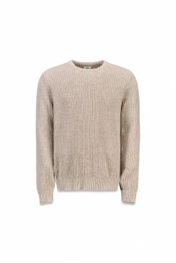 OOTO Camisolas-Camisola de malha pérola de lã Tostado