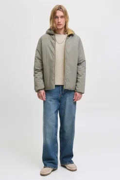 Jack & Jones Camisolas-Camisola de malha trançado cinzento