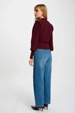 Morgan Camisolas-Camisola de manga comprida com babados Granada