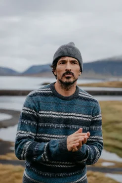 OOTO Camisolas-Camisola de natal gola caixa Cinzento