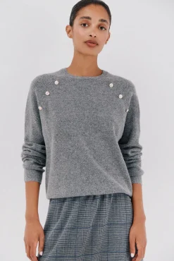 Cortefiel Camisolas-Camisola de toque suave Cinzento