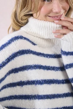 Molly Bracken Camisolas-Camisola estampado riscas de manga comprida Multicolorido