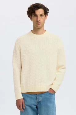 Selected Camisolas-Camisola estruturada 100% algodão orgânico. Branco