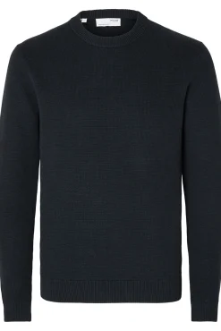 Selected Camisolas-Camisola estruturada 100% algodão orgânico. Preto