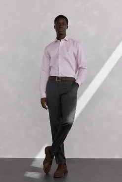 Pedro del Hierro Camisas-Camisola estruturada fácil de passar + modelagem regular anti-odor Rosa