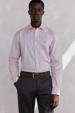 Pedro del Hierro Camisas-Camisola estruturada fácil de passar + modelagem regular anti-odor Rosa
