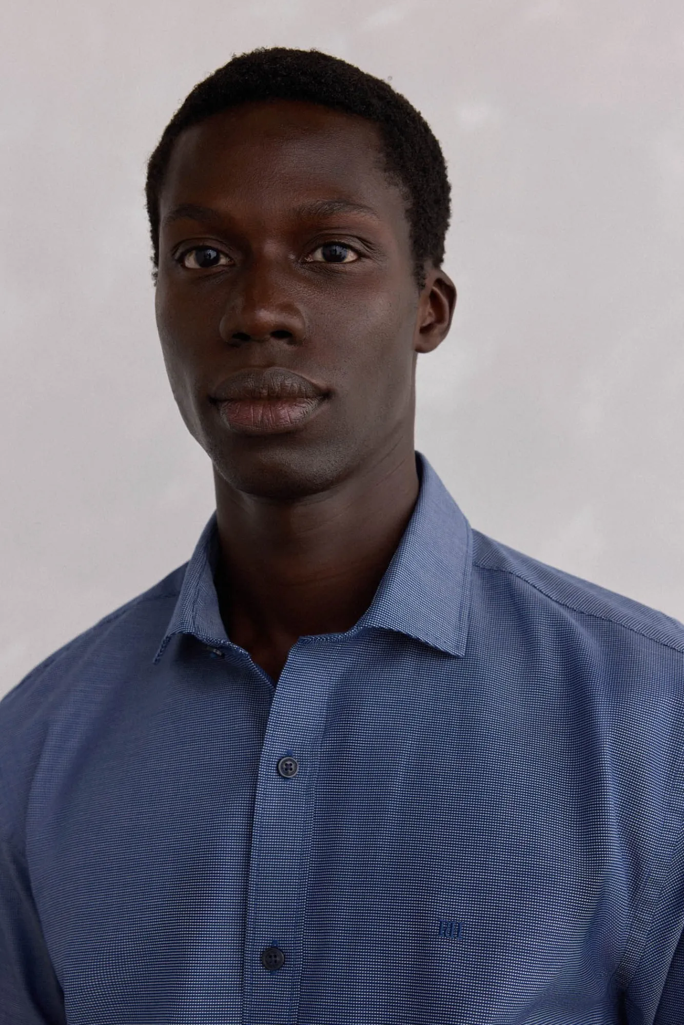 Pedro del Hierro Camisas-Camisola estruturada fácil de passar + modelagem regular anti-odor Azul