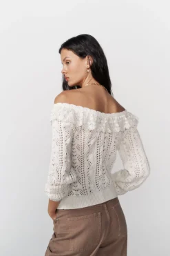 High Spirits Camisolas-Camisola Frillie branco