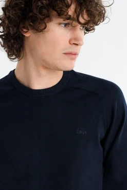 Lois Camisolas-Camisola Gola Caixa azul