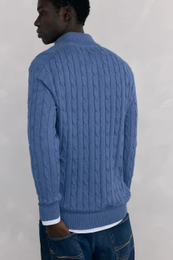 Pedro del Hierro Camisolas-Camisola gola camionista Azul