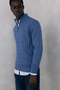 Pedro del Hierro Camisolas-Camisola gola camionista Azul