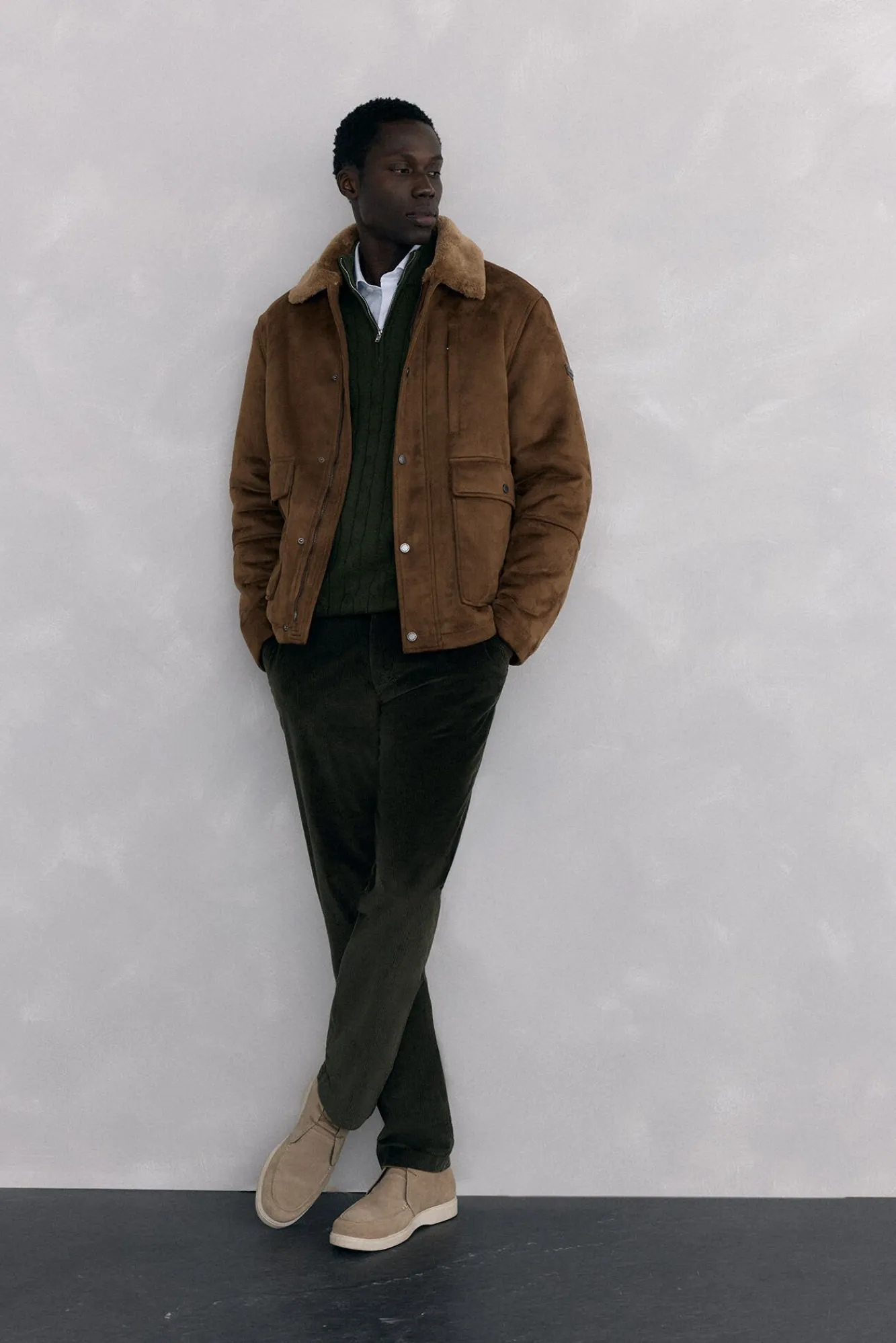 Pedro del Hierro Camisolas-Camisola gola camionista Verde