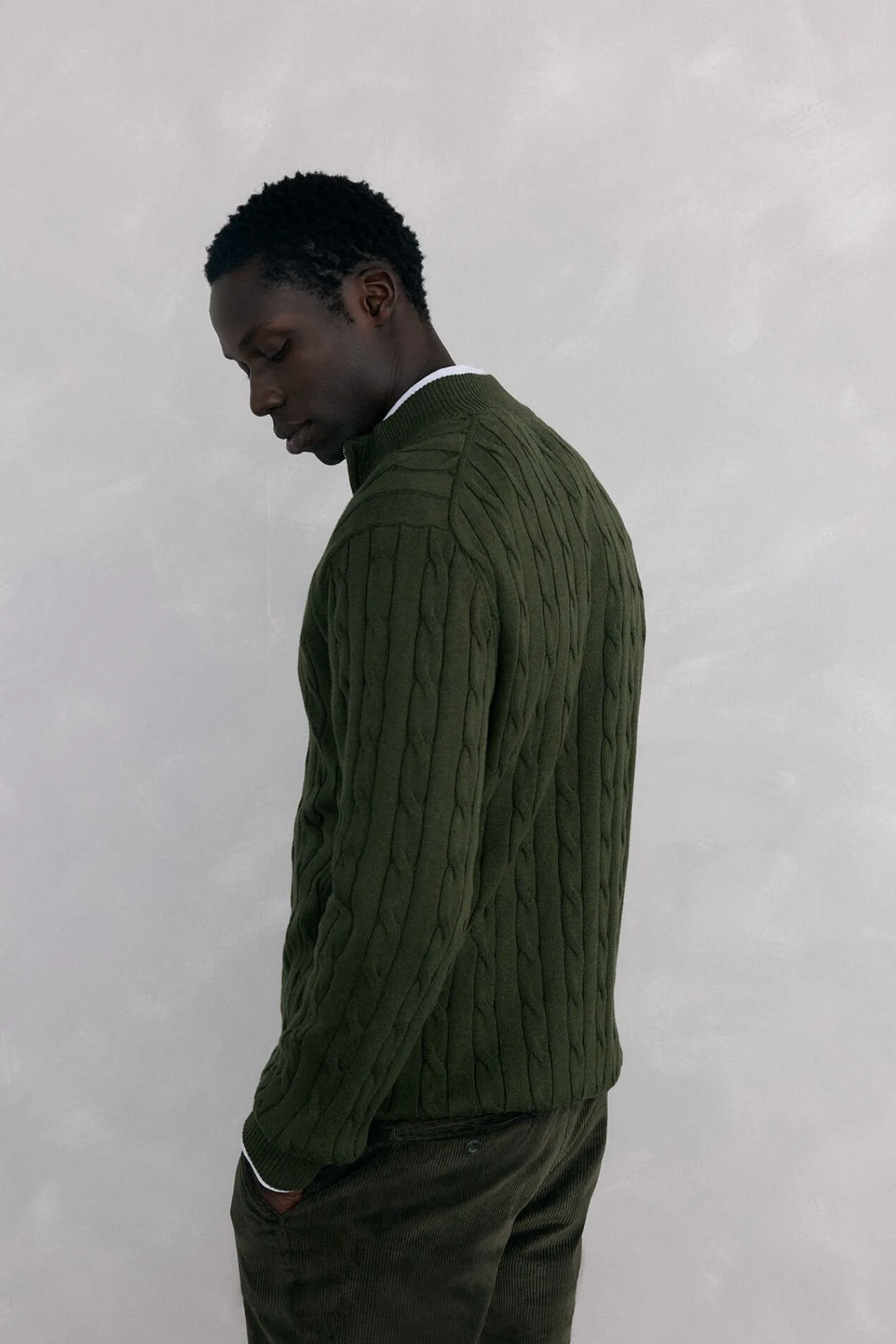 Pedro del Hierro Camisolas-Camisola gola camionista Verde