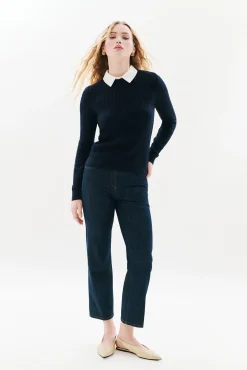 Caroll Camisolas-Camisola gola camiseira Azul