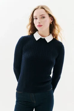 Caroll Camisolas-Camisola gola camiseira Azul