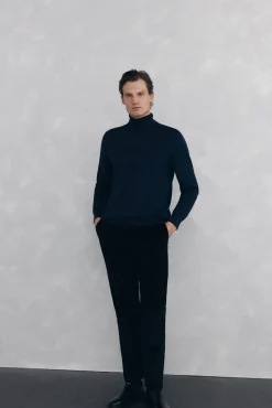 Pedro del Hierro Camisolas-Camisola gola cisne Azul