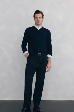 Pedro del Hierro Camisolas-Camisola gola em bico Azul