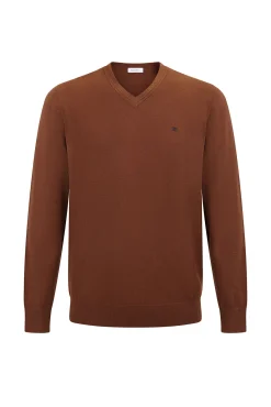 Pedro del Hierro Camisolas-Camisola gola em bico Marrom