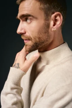 OOTO Camisolas-Camisola gola perkins Tostado