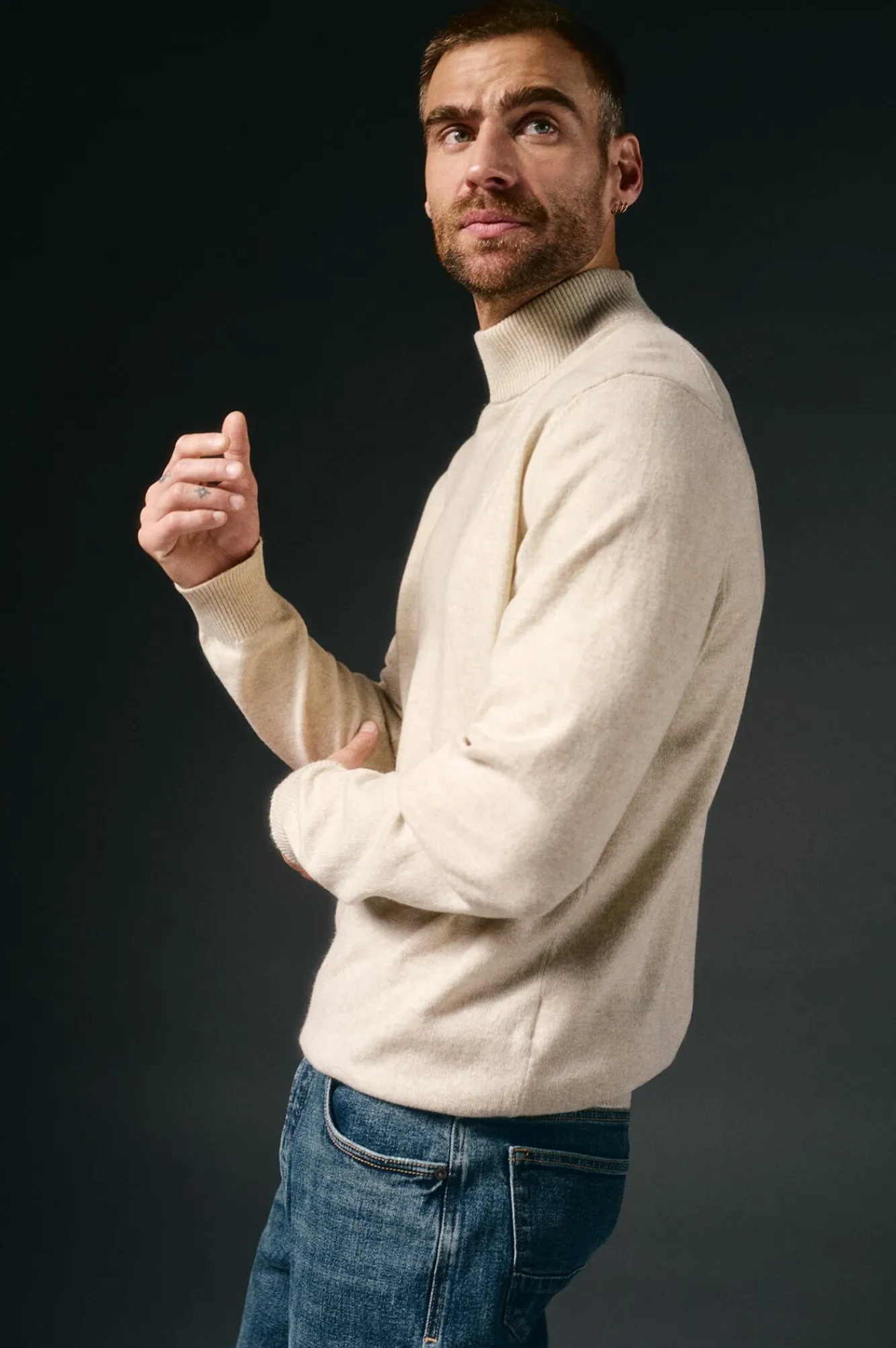 OOTO Camisolas-Camisola gola perkins Tostado