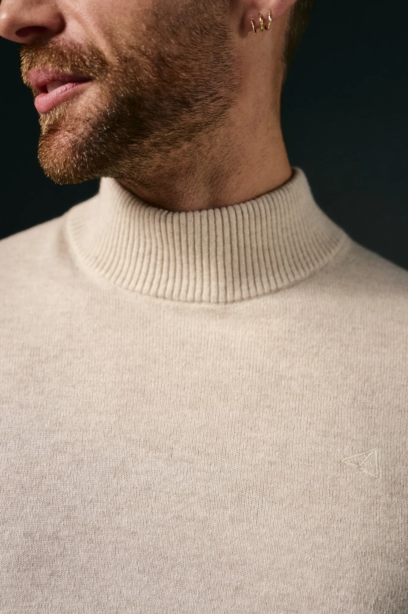 OOTO Camisolas-Camisola gola perkins Tostado