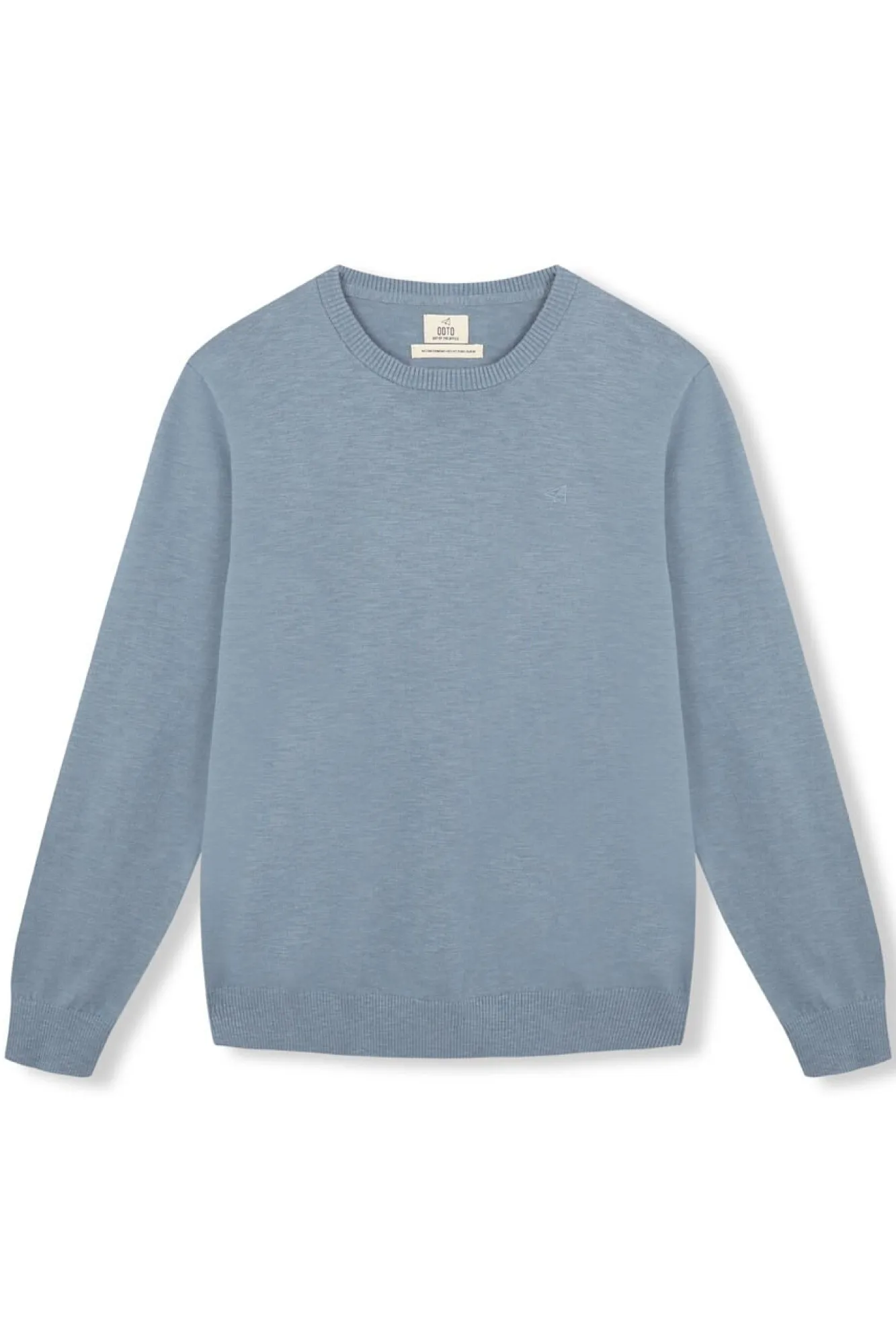 OOTO Camisolas-Camisola gola redonda algodão Azul